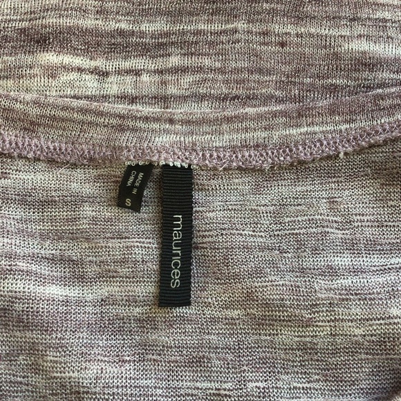 Maurice’s Purple Sleeveless Top with Side Floral Lace Detail - Size Small - Picture 5 of 8